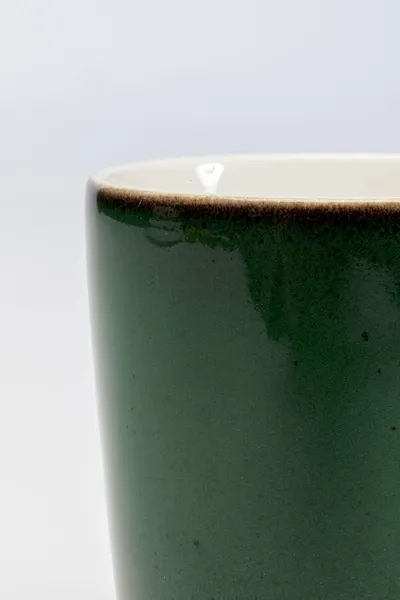 Kubek porcelanowy COLORINO 350 ml - biały/zielony