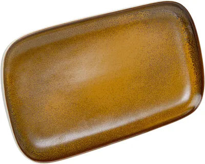 Półmisek COLORINO 31x17 - biały/brązowy