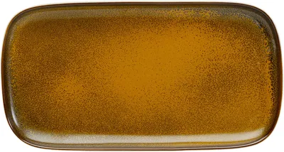Półmisek COLORINO 31x17 - biały/brązowy