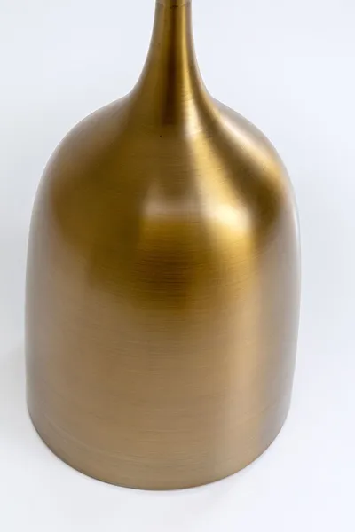 Stolik okrągły NUBE TULIP - biały/złoty