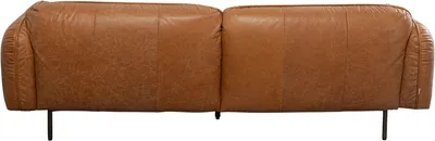 Sofa skórzana CALGARY - jasny brązowy