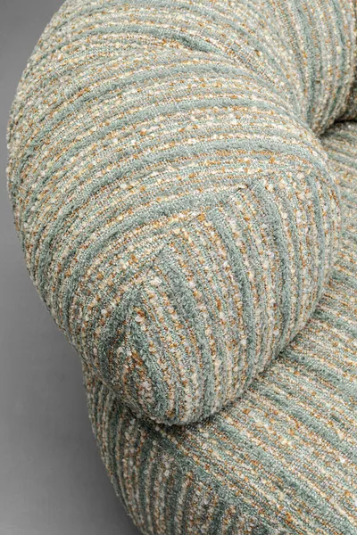 Fotel obrotowy COUTURE STRIPES boucle - niebieski