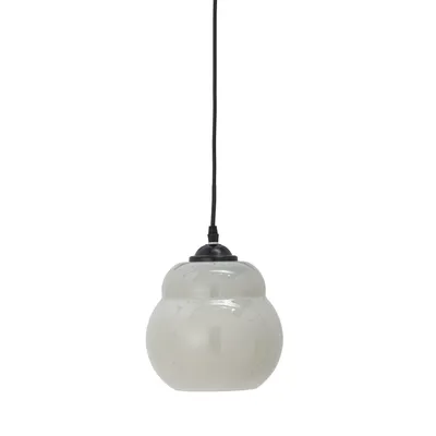 Lampa wisząca szklana MOTELLA - szary