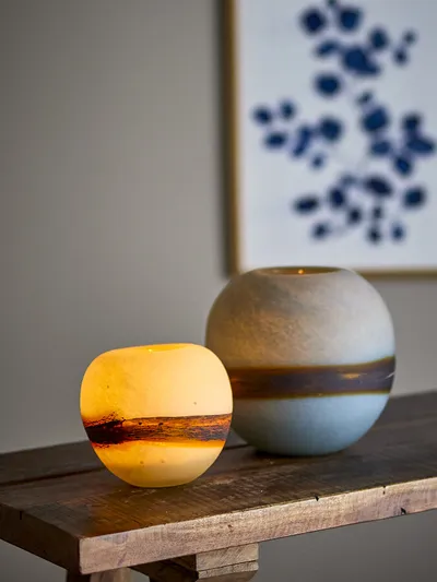 Wazon szklany MELIKE - niebieski