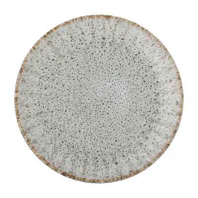 Talerz ceramiczny FLEUR 27 - szary