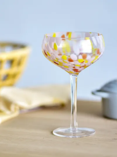 Kieliszek koktajlowy LILYA 295 ml - różowy