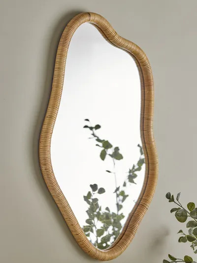 Lustro wiszące ASHLIE 50x80 - naturalny