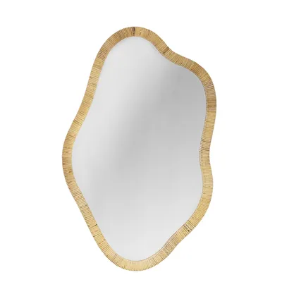 Lustro wiszące ASHLIE 50x80 - naturalny