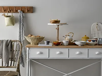 Miska porcelanowa CAMELLIA 16.5 - brązowy/biały