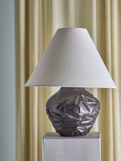 Lampa stołowa CAROLLA - beżowy/brązowy