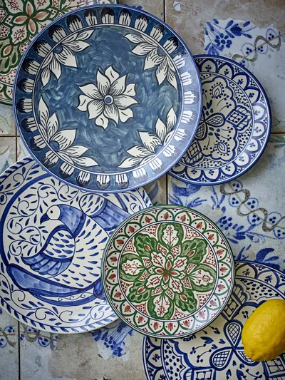 Talerz ceramiczny KARLIE 19 - niebieski