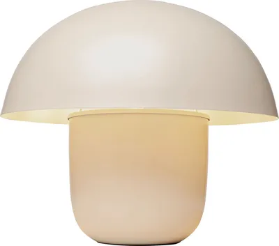 Lampa stołowa stalowa MUSHROOM MATT 50 cm - beżowy