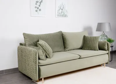 Sofa rozkładana welurowa LUNA