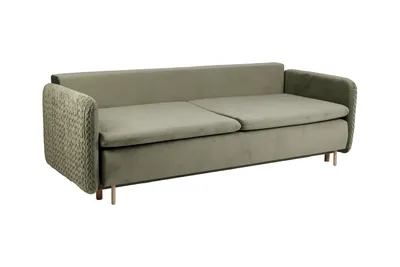 Sofa rozkładana welurowa LUNA