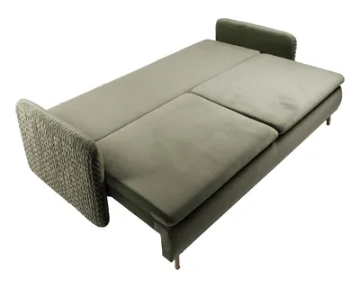 Sofa rozkładana welurowa LUNA