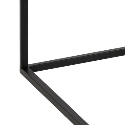 Stolik kawowy BAROSSA 110x55 - czarny marmur/czarny