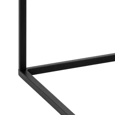 Stolik kawowy BAROSSA 110x55 - biały marmur/czarny