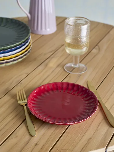 Talerz ceramiczny LATINA 20 - czerwony
