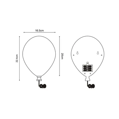 Kinkiet BALLOON 84454-WH - biały