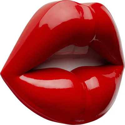 Dekoracja ścienna LIPS - czerwony