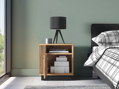 Szafka  nocna URSO 09 - dąb craft złoty