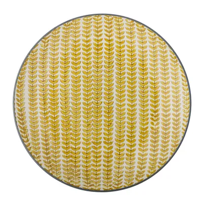 Talerz ceramiczny MAPLE 25.5 - żółty