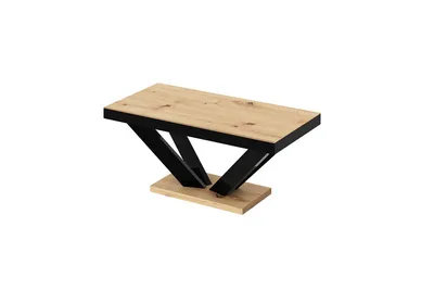 Ława VIVA 2 MINI - dąb artisan/czarny połysk