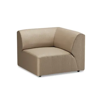 Sofa JAX: element prawy końcowy - pure ziemisty