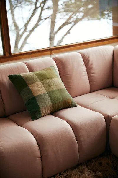 Sofa WAVE: element środkowy - różowy