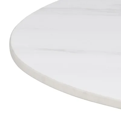 Stół barowy okrągły MALTA 80 cm - biały