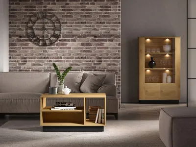 Komoda MODESTO 06 - dąb stylowy/ czarny