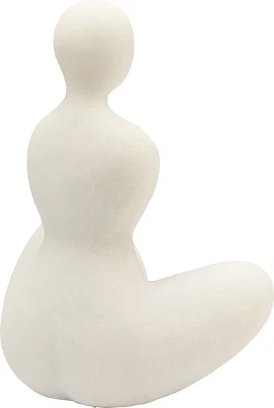 Figurka dekoracyjna SOFT WOMAN - beżowy
