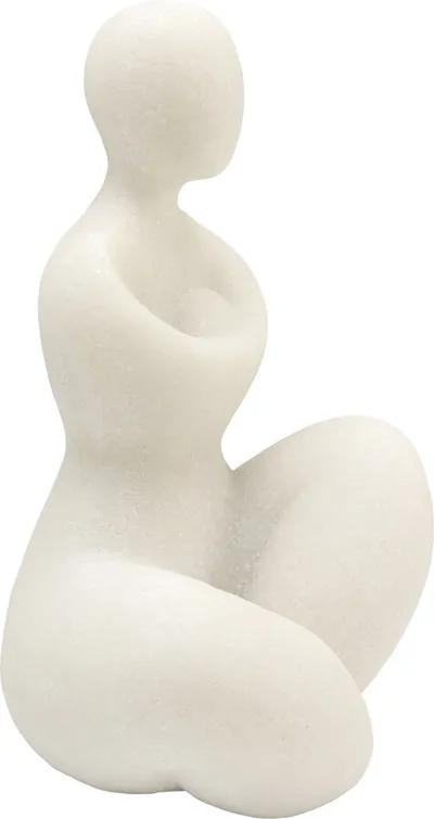 Figurka dekoracyjna SOFT WOMAN - beżowy