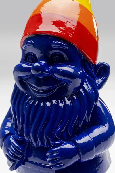 Figurka dekoracyjna GNOME STANDING RAINBOW 21 - niebieski