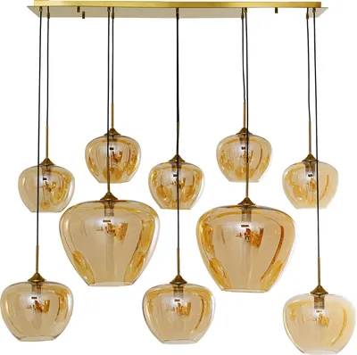 Lampa wisząca SPHERE AMBER 10 - bursztynowy
