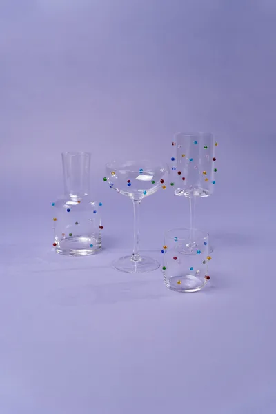 Szklanka PARTY DOTS - multikolor