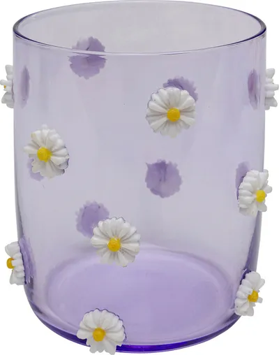 Szklanka PARTY FLOWERS - fioletowy
