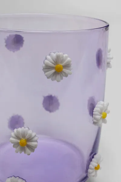Szklanka PARTY FLOWERS - fioletowy