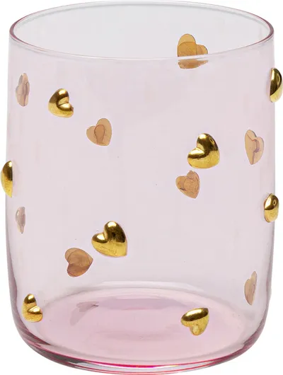 Szklanka PARTY HEARTS - różowy/złoty