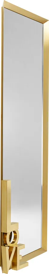 Lustro wiszące LOVE LETTERS 70x200 - złoty