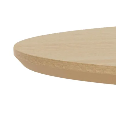 Stół okrągły CADIZ 120 cm - dąb/czarny