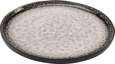 Talerz obiadowy z kamionki SOHO 27 cm - szary