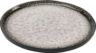 Talerz obiadowy z kamionki SOHO 27 cm - szary