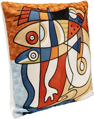 Poduszka dekoracyjna SHAPES 50x50 cm - wielokolorowy