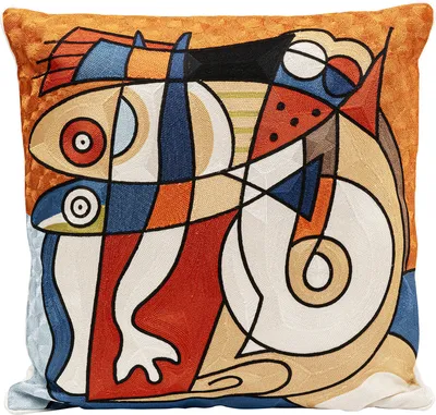 Poduszka dekoracyjna SHAPES 50x50 cm - wielokolorowy