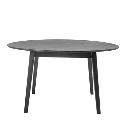 Stół okrągły drewniany PERON 140 cm - czarny