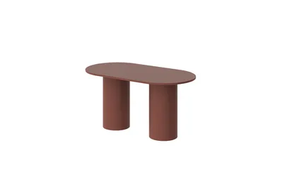 Stół owalny ROSETO 150x80 - bordo