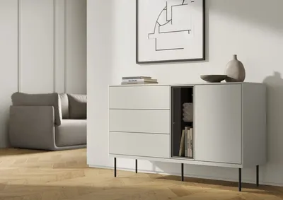 Komoda z oświetleniem EPIRO EP-03 134 cm - kaszmir