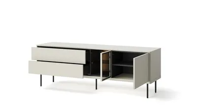 Szafka RTV z oświetleniem EPIRO EP-06 161 cm - kaszmir