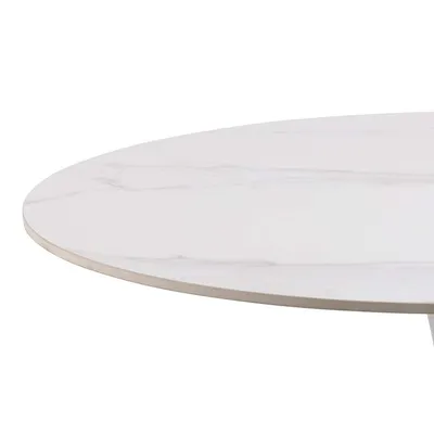 Stół okrągły MALTA 90 cm - biały